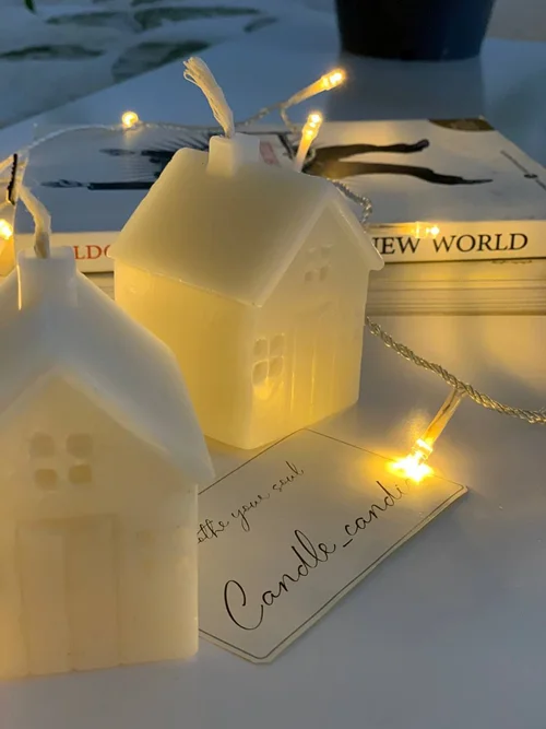 شمع طرح کلبه