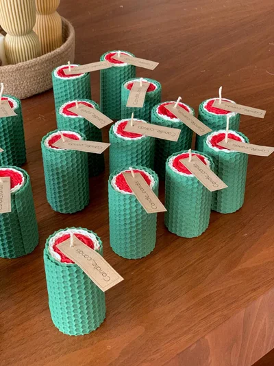 شمع بیزوکس طرح یلدایی