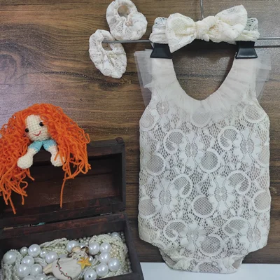 رامپر مجلسی نوزاد ست کرم