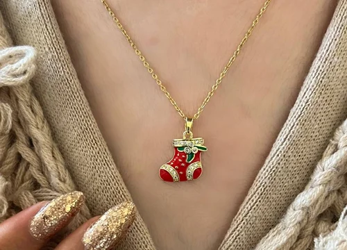 گردنبند کریسمس طرح بوت