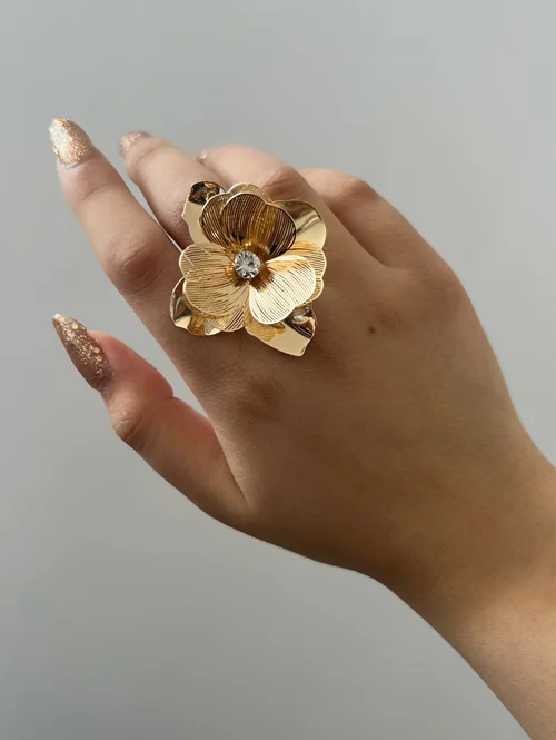 انگشتر طرح گل کد۰۱۲