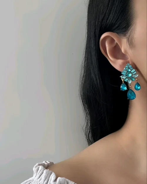 گوشواره اپالایت رنگ طرح بادبادک